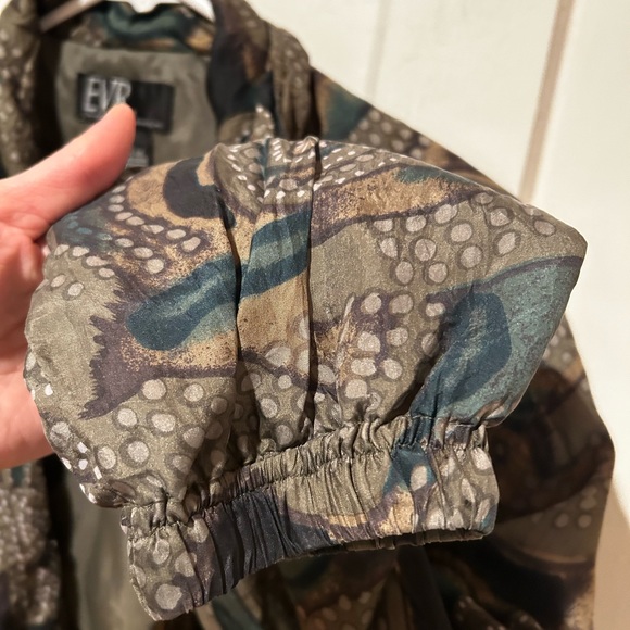 EVR vintage silk bomber with zipper - Picture 5 of 8